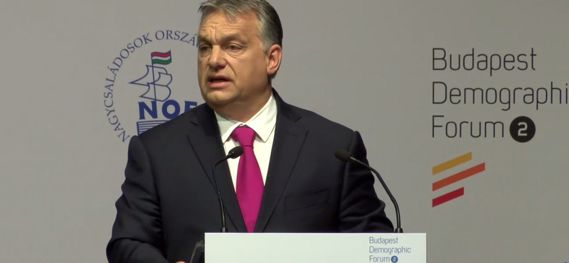 Orbán bejelentette, hogy akarják növelni a gyerekszámot