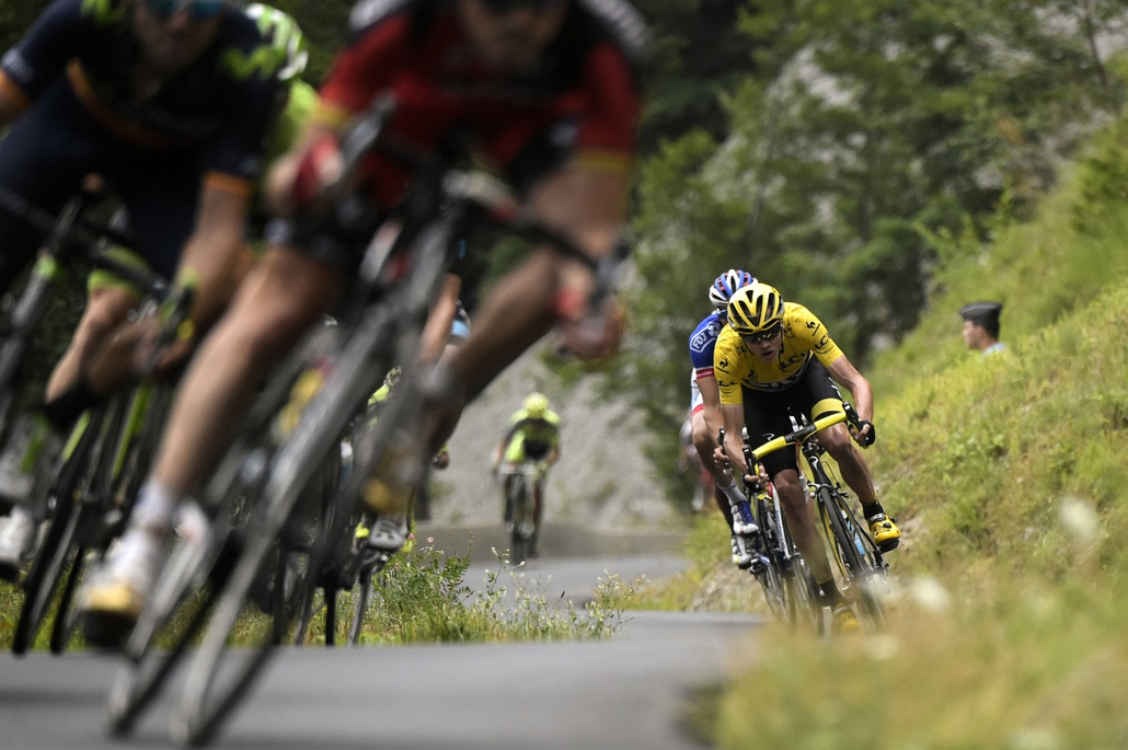 afp.15.07.24. - 19. szakasz Saint-Jean-de-Maurienne és La Toussuire városa között - a brit Christopher Froome - Tour de France 2015