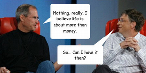 Steve Jobs versus Bill gates tribute