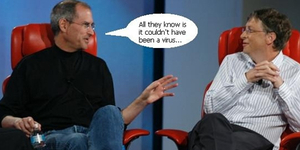 Steve Jobs versus Bill gates tribute