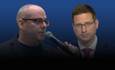 Videón Gulyás Gergely lepkefingos magyarázata Magyar Péter hangfelvételére