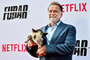 Arnold Schwarzenegger egy törpemalaccal ment premierre